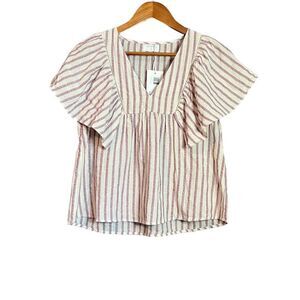 NWT!‎ Garance 100% cotton short sleeve blouse